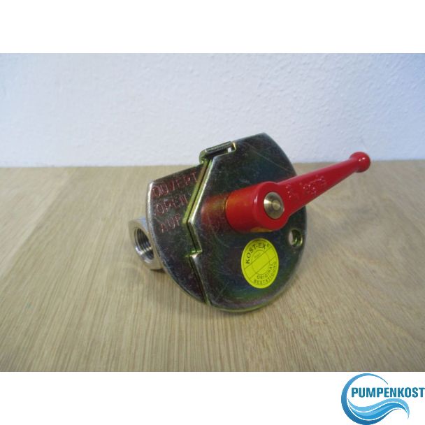Legris Kugelhahn IG 3/8 Zoll abschließbar mit Entlüftung Absperrventil K17/442