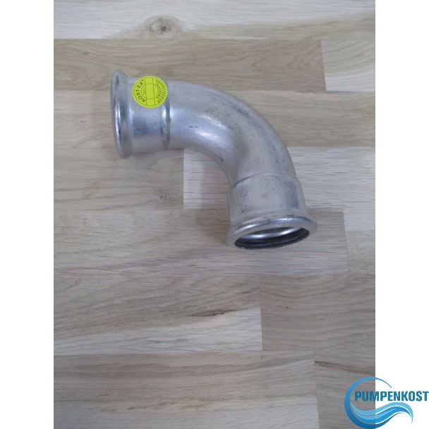 VSH XPRESS Edelstahl Bogen 90 Grad IG 42 x 42 mm Press Fitting KOST-EX K17/45