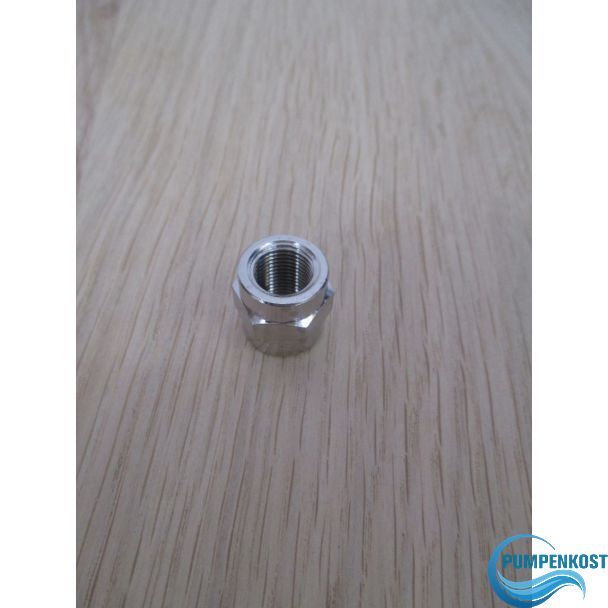 Muffe mit Innengewinde 1/8 Zoll Messing vernickelt Verbindungsstück K17/503