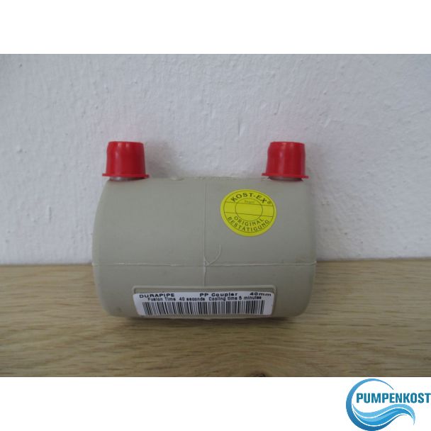    Durapipe Elektrofusionskuppler 40 mm PN 10 Schweiß Muffe Elektro K17/532