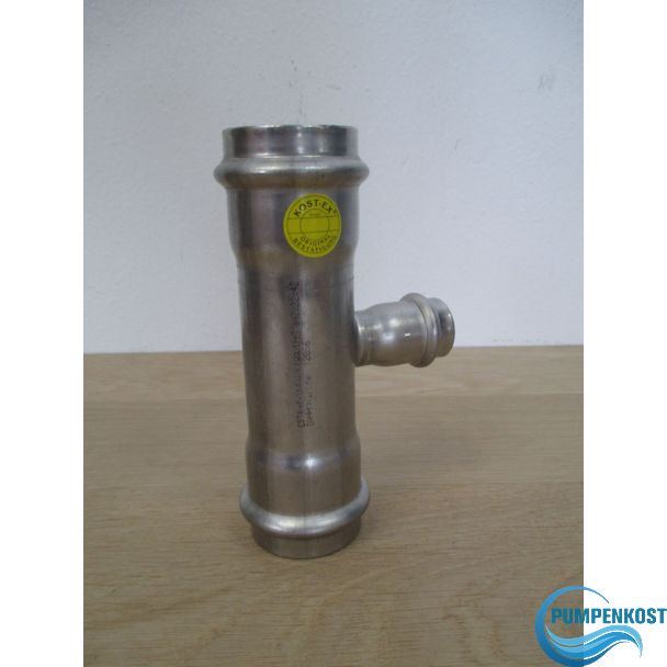 Sanha T - Stück 42 x 22 x 42 mm Edelstahl NiroSan Fitting Press Fitting