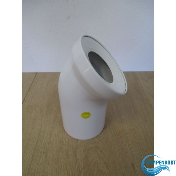 Sanit WC Anschlussbogen DN 100 45° Grad Bogen weiss KOST-EX K17/718