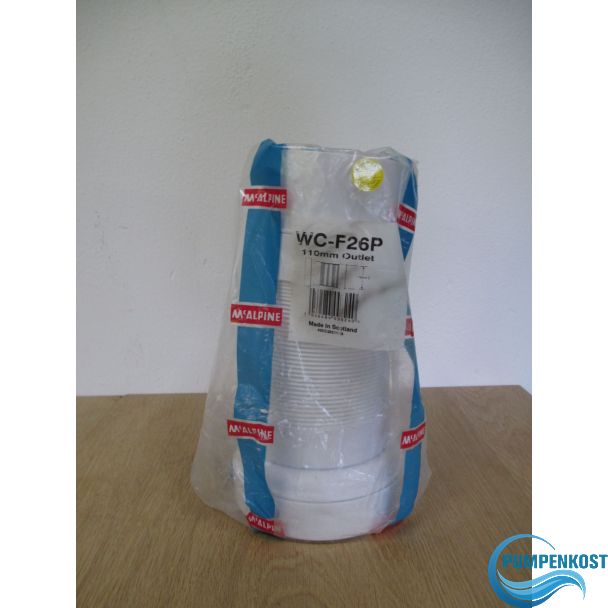 McAlpine Anschlussrohr flexibel WC - F26 P Rohr DN 100 Verbindung K17/760