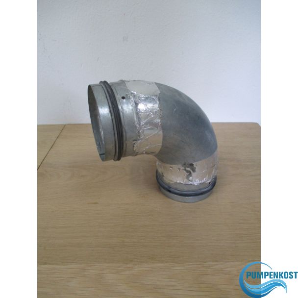 Lüftungsbogen Bogen DN 100 90°Grad mit Lippendichtung Lüftung Luft K17/831