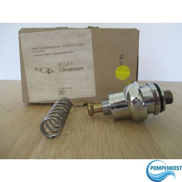 Ventilwasserzähler Controller Anschlussset 1/2 Zoll Geradstitzventil K17/892