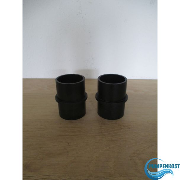 2 Stück PVC Verbindungs Muffe 50mm Höhe 68mm Verbindungsstück K17/967