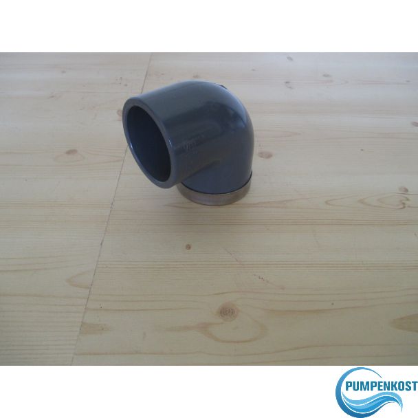 Übergangs Winkel 90 Grad PVC PN16 VDL 50 mm x 1 1/2 Zoll K18/152