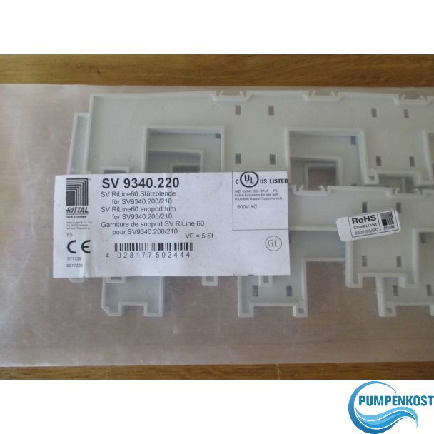 Rittal SV Ri Line 60 Stützblende 9340. 220 200 mm K18/192
