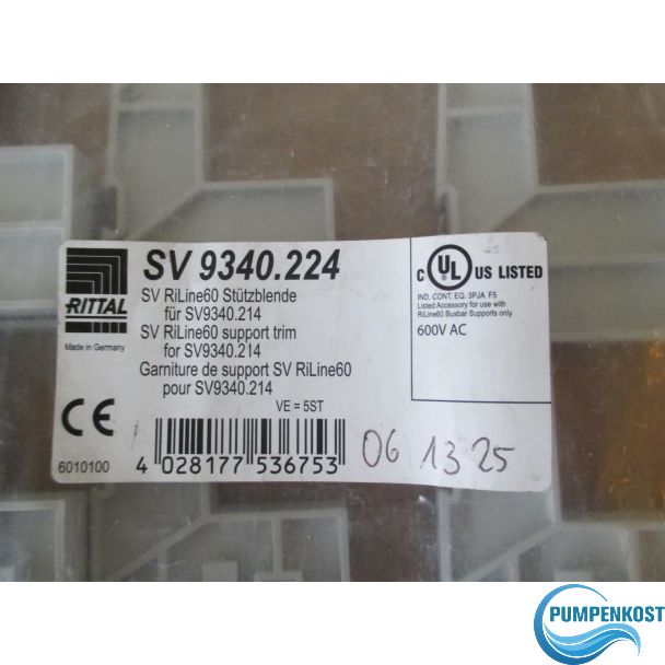 Rittal SV Ri Line 60 Stützblende für 9340.214 290 mm K18/193