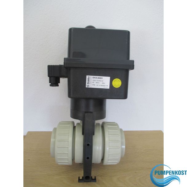 Kugelhahn Stübbe Profi 101 elektrisch DN 50 PN 10 PP PE EPDM Bestnr.:K18/318