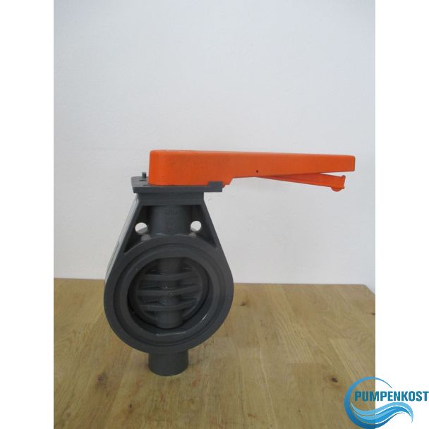 Stübbe K210 Absperrklappe DN 125 PN 10 Absperrhahn manuell PVC EPDM K18/332