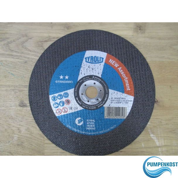 Trennscheibe Tyrolit A30S-BFS für Stahl 230 x 2,0 x 22,23mm Standard K18/534