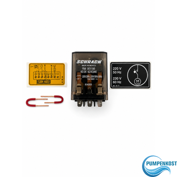 Grundfos Relais Relay Set Schrack Nr. 54.59.52 1x 220 V 50 HZ Pumpe S12/140