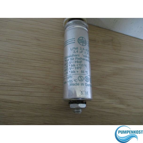 Kondenstator FRAKO 3,4 Mikrofarad LPMI 420 V S17/56