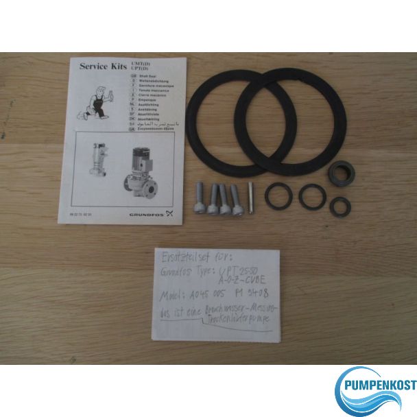 Ersatzteil Kit für UPT 25 - 50 A-O-Z-CVBE Gleitringdichtung Dichtsatz S17/58