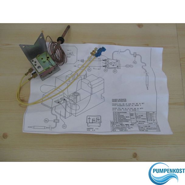 IMIT Sicherheitsthermostat Kapillarohr Thermostat Pumpenkost S21/28