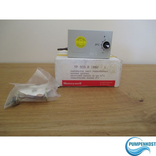  Honeywell Pneumatik Thermostat TO 939 B 1002-1 von 15 - 27 °C Druckluft S8/36