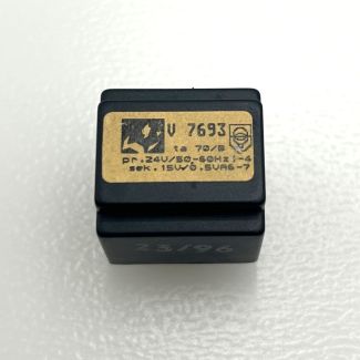 Hahn Transformator  V 7693  Printtrafo Trafo  pri.24 V  sek.15 V  0,5 VA T8/130