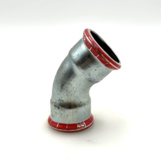 Geberit Bogen innen innen 45° Grad 35 mm Heizung Chromstahl Fitting S12/169