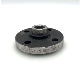 Hack Anschlussflansch 3/4 Zoll Gewinde DN 25 / 33,7  Flansch  P9/588