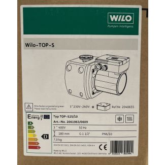 Wilo Top S25/10 Heizung Umwälzpumpe 3x400V P21/73
