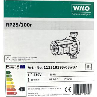 Wilo RP 25/100 r Heizungspumpe Umwälzpumpe 1x230V  P14/173