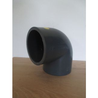 PVC Winkel 90 Grad 110 mm Bogen Klebemuffe Fitting K17/956