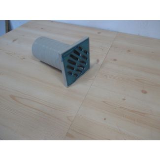 Badablauf 100 x 100 mm mit Rahmen Edelstahl Dusch - Ablauf Bodenablauf K18/148