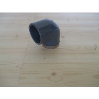 Übergangs Winkel 90 Grad PVC PN16 VDL 50 mm x 1 1/2 Zoll K18/152