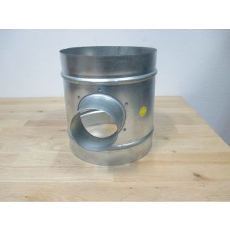Lüftungsrohr T Stück 200 / 80 mm Wickelfalzrohr Rohr KOST-EX K18/202